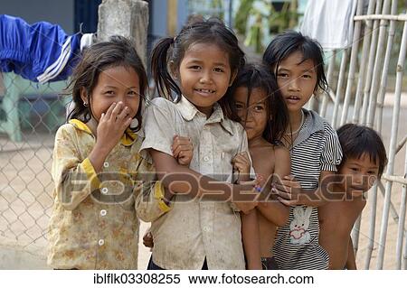 "Group of girls, Trapang Village, Bathi District, Takeo Province, Cambodia, Asia" View Large Photo Image Stock Photography - "Group of girls, Trapang Village, Bathi District, Takeo Province, Cambodia, Asia". Fotosearch
