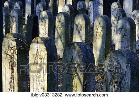"Group of old grave stones with Stars of David, Old Jewish cemetery, Zentralfriedhof central cemetary, Simmering, Vienna, Vienna State, Austria, Europe" View Large Photo Image Stock Image - "Group of old grave stones with Stars of David, Old Jewish cemetery, Zentralfriedhof central cemetary, Simmering, Vienna, Vienna State, Austria, Europe". Fotosearch