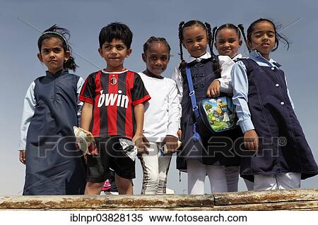 "Group of Omani school children, Sur, Ash Sharqiyah province, Sultanate of Oman, Arabian Peninsula" View Large Photo Image Stock Photography - "Group of Omani school children, Sur, Ash Sharqiyah province, Sultanate of Oman, Arabian Peninsula". Fotosearch