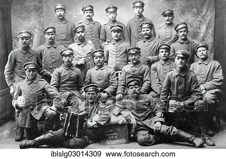 "Group shot, Prussian soldiers at the outbreak of World War I, around 1914, Weissenburg, Wissembourg, Weissenburg, Wissembourg, Departement Bas-Rhin, Alsace, France, Europe" View Large Photo Image Stock Photo - "Group shot, Prussian soldiers at the outbreak of World War I, around 1914, Weissenburg, Wissembourg, Weissenburg, Wissembourg, Departement Bas-Rhin, Alsace, France, Europe". Fotosearch