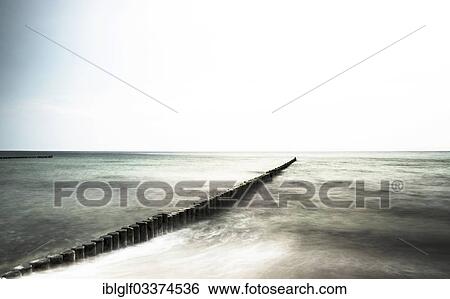 "Groynes on the Baltic Sea coast, Wustrow, Mecklenburg-Western Pomerania, Germany, Europe" View Large Photo Image Stock Photograph - "Groynes on the Baltic Sea coast, Wustrow, Mecklenburg-Western Pomerania, Germany, Europe". Fotosearch