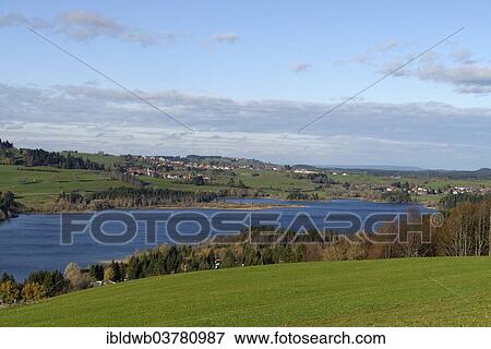 Stock Photo - "Gruntensee Lake from Hinterreute, East Allgau, Swabia, Bavaria, Germany, Europe". Fotosearch