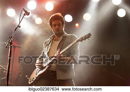 "Guitarist Tobey Lucas from the Swiss band Signori Misteriosi performing live in the Schueuer concert hall, Lucerne, Switzerland, Europe" View Large Photo Image Picture - "Guitarist Tobey Lucas from the Swiss band Signori Misteriosi performing live in the Schueuer concert hall, Lucerne, Switzerland, Europe". Fotosearch