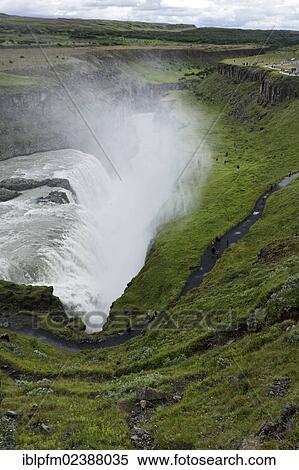 "Gullfoss waterfall, Hvita river, Iceland, Europe" View Large Photo Image Stock Photography - "Gullfoss waterfall, Hvita river, Iceland, Europe". Fotosearch