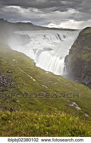 "Gullfoss waterfall, Iceland, Europe" View Large Photo Image Stock Image - "Gullfoss waterfall, Iceland, Europe". Fotosearch
