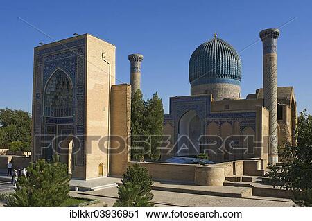 "Gur-e Amir mausoleum, Samarkand, Uzbekistan, Asia" View Large Photo Image Stock Image - "Gur-e Amir mausoleum, Samarkand, Uzbekistan, Asia". Fotosearch