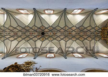 Stock Photograph - "Gurk Cathedral, net vaulting in the nave, Gurk - Carinthia, Carinthia, Austria, Europe". Fotosearch