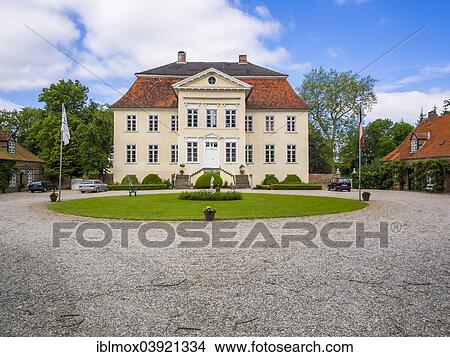 "Gut Hasselburg, Hasselburg Estate, with mansion, Altenkrempe, Schleswig-Holstein, Germany, Europe" View Large Photo Image Picture - "Gut Hasselburg, Hasselburg Estate, with mansion, Altenkrempe, Schleswig-Holstein, Germany, Europe". Fotosearch