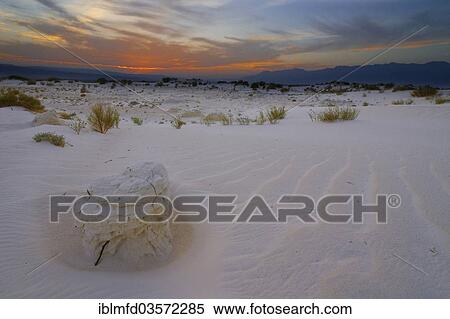 Stock Photography - "Gypsum dunes of Las Arenales in Cuatro Cienegas Nature Reserve, Cuatro Cienegas, Coahuila, Mexico, North America". Fotosearch