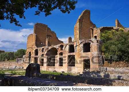 Stock Photo - "Hadrian's Villa, Villa Adriana, UNESCO World Heritage Site, Tivoli, Lazio, Italy, Europe". Fotosearch