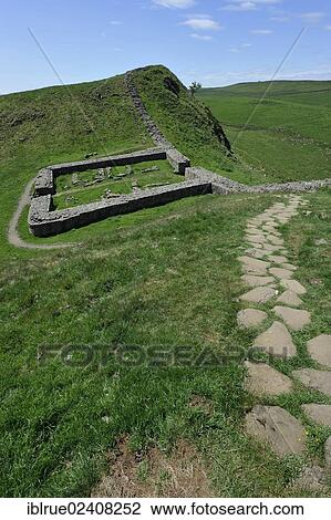 "Hadrian's Wall, ruins of a miles fort, Northumberland-Nationalpark, Northumberland, England, United Kingdom, Europe" View Large Photo Image Stock Image - "Hadrian's Wall, ruins of a miles fort, Northumberland-Nationalpark, Northumberland, England, United Kingdom, Europe". Fotosearch