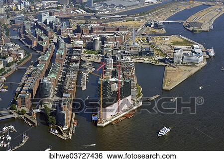 "HafenCity, harbour quarter, aerial view, HafenCity, Hamburg, Hamburg, Germany, Europe" View Large Photo Image Stock Photograph - "HafenCity, harbour quarter, aerial view, HafenCity, Hamburg, Hamburg, Germany, Europe". Fotosearch