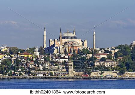 Picture - "Hagia Sophia, a former basilica, later a mosque, and now a museum, Istanbul, Turkey, Middle East, Asia". Fotosearch