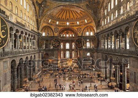 "Hagia Sophia, Interior view, Istanbul, Turkey, Asia" View Large Photo Image Stock Image - "Hagia Sophia, Interior view, Istanbul, Turkey, Asia". Fotosearch
