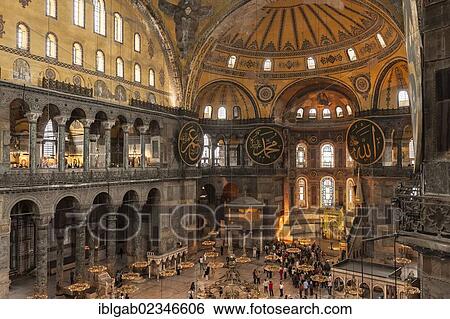 "Hagia Sophia, interior view, Istanbul, Turkey, Asia" View Large Photo Image Stock Photograph - "Hagia Sophia, interior view, Istanbul, Turkey, Asia". Fotosearch