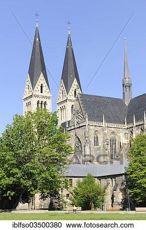 Stock Image - "Halberstadt Cathedral, Halberstadt, Saxony-Anhalt, Germany, Europe". Fotosearch