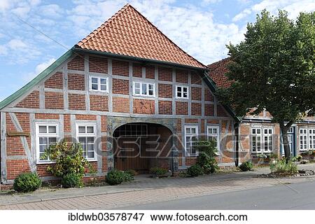 "Half-timbered house, Ahlden, Lower Saxony, Germany, Europe" View Large Photo Image Stock Photo - "Half-timbered house, Ahlden, Lower Saxony, Germany, Europe". Fotosearch