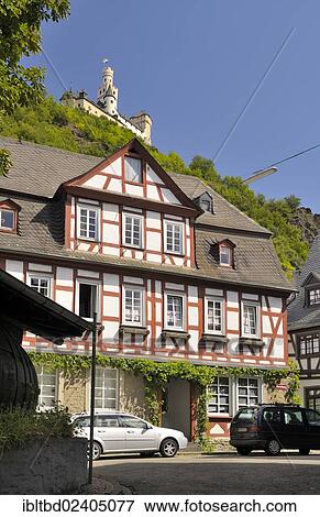 "Half-timbered house, Braubach, Rhein-Lahn-Kreis district, Rhineland-Palatinate, Germany, Europe" View Large Photo Image Stock Photo - "Half-timbered house, Braubach, Rhein-Lahn-Kreis district, Rhineland-Palatinate, Germany, Europe". Fotosearch