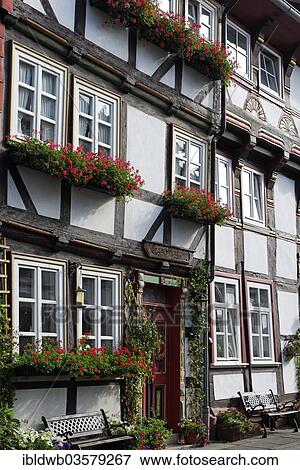 "Half-timbered house, Einbeck, Lower Saxony, Germany, Europe" View Large Photo Image Stock Photo - "Half-timbered house, Einbeck, Lower Saxony, Germany, Europe". Fotosearch