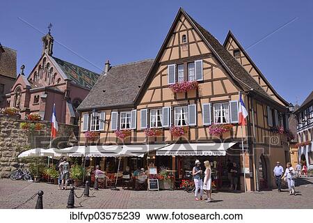 "Half-timbered house in Eguisheim, named favorite village of the French in 2013, Le Village Prefere, Eguisheim, Departement Haut-Rhin, Alsace, France, Europe" View Large Photo Image Stock Photo - "Half-timbered house in Eguisheim, named favorite village of the French in 2013, Le Village Prefere, Eguisheim, Departement Haut-Rhin, Alsace, France, Europe". Fotosearch