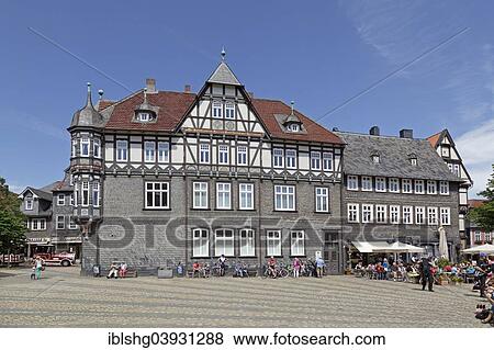 "Half-timbered house, market square, Goslar, Harz region, Lower Saxony, Germany, Europe" View Large Photo Image Stock Photo - "Half-timbered house, market square, Goslar, Harz region, Lower Saxony, Germany, Europe". Fotosearch