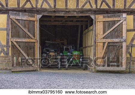 "Half-timbered house with barn and historic tractors, Hessenpark open air museum, Neu Anspach, Hesse, Germany, Europe" View Large Photo Image Stock Image - "Half-timbered house with barn and historic tractors, Hessenpark open air museum, Neu Anspach, Hesse, Germany, Europe". Fotosearch