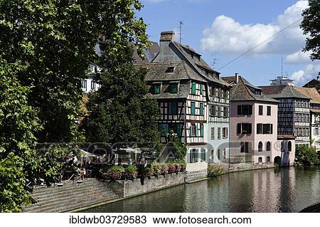 "Half-timbered houses from the Quai de la Petite France with the L'Ill River, Petite-France, Strasbourg, Departement Bas-Rhin, Alsace, France, Europe" View Large Photo Image Stock Image - "Half-timbered houses from the Quai de la Petite France with the L'Ill River, Petite-France, Strasbourg, Departement Bas-Rhin, Alsace, France, Europe". Fotosearch