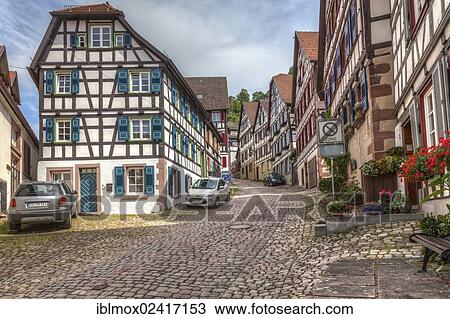 Half-timbered houses in Schiltach in the Kinzig Valley, Black Forest, Baden-Wuerttemberg, Germany, Europe, PublicGround, Europe View Large Photo Image Stock Image - Half-timbered houses in Schiltach in the Kinzig Valley, Black Forest, Baden-Wuerttemberg, Germany, Europe, PublicGround, Europe. Fotosearch