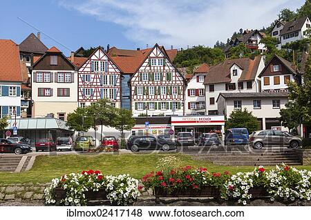 Half-timbered houses in Schiltach in the Kinzig Valley, Black Forest, Baden-Wuerttemberg, Germany, Europe, PublicGround, Europe View Large Photo Image Stock Photo - Half-timbered houses in Schiltach in the Kinzig Valley, Black Forest, Baden-Wuerttemberg, Germany, Europe, PublicGround, Europe. Fotosearch