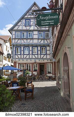 "Half-timbered houses in the historic district of Mosbach, Odenwald, Rhein-Neckar-Kreis, Baden-Wuerttemberg, Germany, Europe, PublicGround, Europe" View Large Photo Image Stock Image - "Half-timbered houses in the historic district of Mosbach, Odenwald, Rhein-Neckar-Kreis, Baden-Wuerttemberg, Germany, Europe, PublicGround, Europe". Fotosearch
