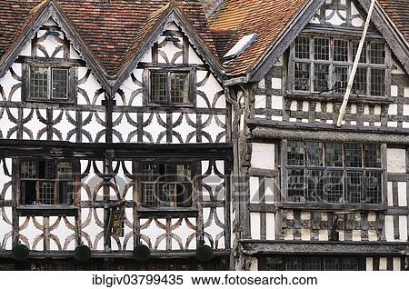 "Half-timbered houses in the town centre, Stratford-upon-Avon, Warwickshire, England, United Kingdom, Europe" View Large Photo Image Stock Photography - "Half-timbered houses in the town centre, Stratford-upon-Avon, Warwickshire, England, United Kingdom, Europe". Fotosearch