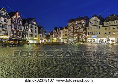 "Half-timbered houses on the market square in the city centre of Butzbach, Hesse, Germany, Europe, PublicGround, Europe" View Large Photo Image Stock Photo - "Half-timbered houses on the market square in the city centre of Butzbach, Hesse, Germany, Europe, PublicGround, Europe". Fotosearch