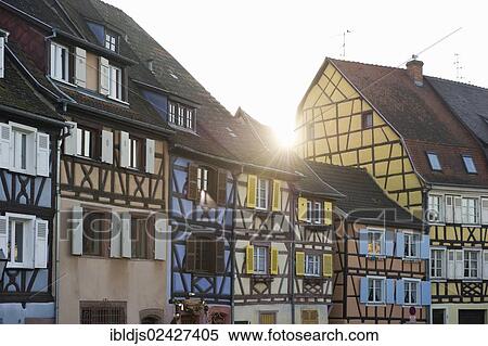 "Half-timbered houses, Petite Venise, historic district of Colmar, Alsace, France, Europe" View Large Photo Image Stock Photography - "Half-timbered houses, Petite Venise, historic district of Colmar, Alsace, France, Europe". Fotosearch