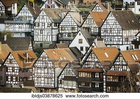 "Half-timbered houses, Schiltach, Kinzig valley, Black Forest, Baden-Wurttemberg, Germany, Europe" View Large Photo Image Stock Photography - "Half-timbered houses, Schiltach, Kinzig valley, Black Forest, Baden-Wurttemberg, Germany, Europe". Fotosearch