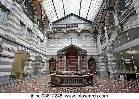 Stock Photo - "Hall des Sources, spa, Le Mont-Dore, Departement Puy-de-Dome, Auvergne, France, Europe". Fotosearch