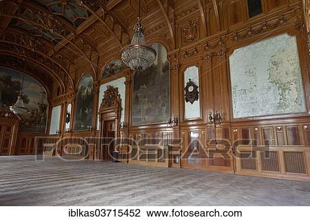 Stock Image - "Hall in the Emperor's Baths from 1895, Karlovy Vary, Karlovy Vary Region, Bohemia, Czech Republic, Europe". Fotosearch