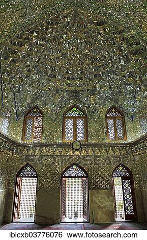 "Hall of Mirrors, Shah Cheragh Mausoleum, Shiraz, Fars Province, Persia, Iran, Asia" View Large Photo Image Stock Photograph - "Hall of Mirrors, Shah Cheragh Mausoleum, Shiraz, Fars Province, Persia, Iran, Asia". Fotosearch