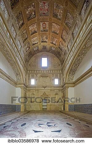 "Hall with a coffered ceiling and historical shields of Portugal, Convento de Cristo, Castle of the Knights Templar, UNESCO World Cultural Heritage Site, Tomar, Santarem District, Portugal, Europe" View Large Photo Image Stock Photo - "Hall with a coffered ceiling and historical shields of Portugal, Convento de Cristo, Castle of the Knights Templar, UNESCO World Cultural Heritage Site, Tomar, Santarem District, Portugal, Europe". Fotosearch
