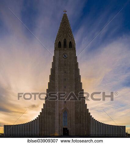 Stock Photo - "Hallgrimskirkja church, Reykjavik, Iceland, Europe". Fotosearch