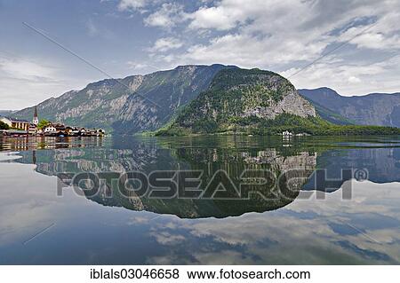 "Hallstatt on Lake Hallstatt, Hallstatt, Salzkammergut, Oberostereich, Austria, Europe" View Large Photo Image Stock Photo - "Hallstatt on Lake Hallstatt, Hallstatt, Salzkammergut, Oberostereich, Austria, Europe". Fotosearch