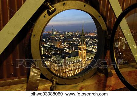 "Hamburg Town Hall and the St Michaelis Church, """"Michel"""", through a round window, Hamburg, Hamburg, Germany, Europe" View Large Photo Image Stock Image - "Hamburg Town Hall and the St Michaelis Church, """"Michel"""", through a round window, Hamburg, Hamburg, Germany, Europe". Fotosearch