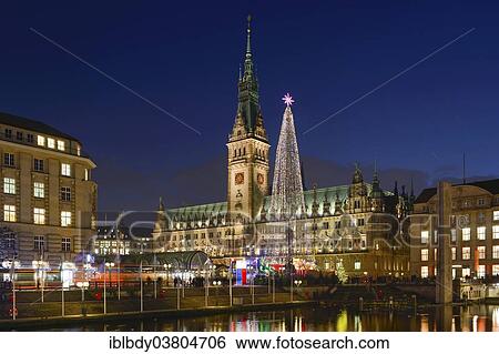"Hamburg town hall with Christmas market, Hamburg, Germany, Europe" View Large Photo Image Stock Photograph - "Hamburg town hall with Christmas market, Hamburg, Germany, Europe". Fotosearch