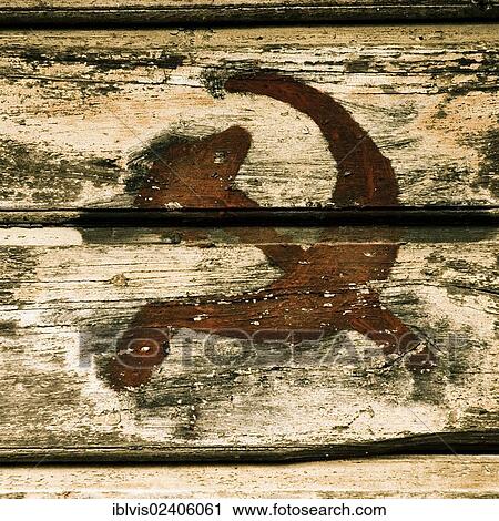 "Hammer and sickle, painted on wood" View Large Photo Image Stock Image - "Hammer and sickle, painted on wood". Fotosearch