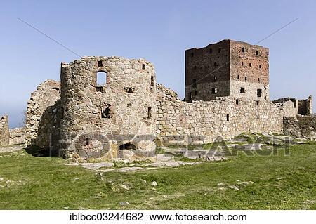 "Hammershus castle ruins, Bornholm, Allinge-Sandvig |Allinge-Sandvig, Denmark, Europe" View Large Photo Image Stock Image - "Hammershus castle ruins, Bornholm, Allinge-Sandvig |Allinge-Sandvig, Denmark, Europe". Fotosearch