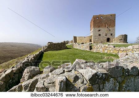 "Hammershus castle ruins, Bornholm, Allinge-Sandvig |Allinge-Sandvig, Denmark, Europe" View Large Photo Image Stock Photograph - "Hammershus castle ruins, Bornholm, Allinge-Sandvig |Allinge-Sandvig, Denmark, Europe". Fotosearch