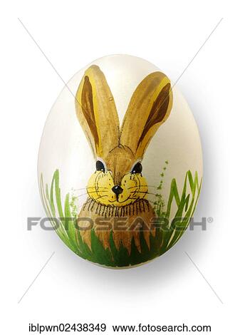 Hand-painted Easter egg with traditional bunny design View Large Photo Image Stock Photo - Hand-painted Easter egg with traditional bunny design. Fotosearch