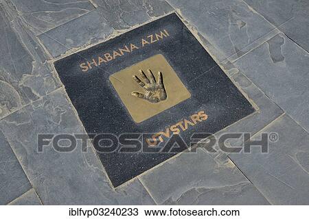 "Handprint of Bollywood actress Shabana Azmi at the Walk of the Stars, Land's End, Mumbai, Maharashtra, India, Asia" View Large Photo Image Stock Image - "Handprint of Bollywood actress Shabana Azmi at the Walk of the Stars, Land's End, Mumbai, Maharashtra, India, Asia". Fotosearch