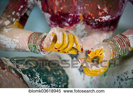 "Hands of an old wooden temple figure, Vembanad lake, Kerala, India, Asia" View Large Photo Image Stock Photography - "Hands of an old wooden temple figure, Vembanad lake, Kerala, India, Asia". Fotosearch