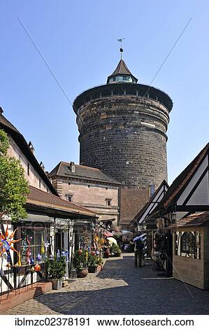 "Handwerkerhof, Frauentorturm tower at the back, Am Koenigstor street, Nuremberg, Middle Franconia, Bavaria, Germany, Europe" View Large Photo Image Stock Image - "Handwerkerhof, Frauentorturm tower at the back, Am Koenigstor street, Nuremberg, Middle Franconia, Bavaria, Germany, Europe". Fotosearch