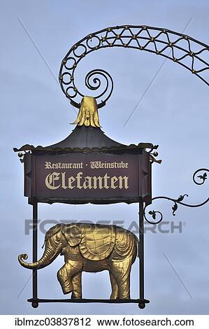 "Hanging sign of the Elefanten Restaurant, Konstanz, Baden-Wurttemberg, Germany, Europe" View Large Photo Image Stock Image - "Hanging sign of the Elefanten Restaurant, Konstanz, Baden-Wurttemberg, Germany, Europe". Fotosearch